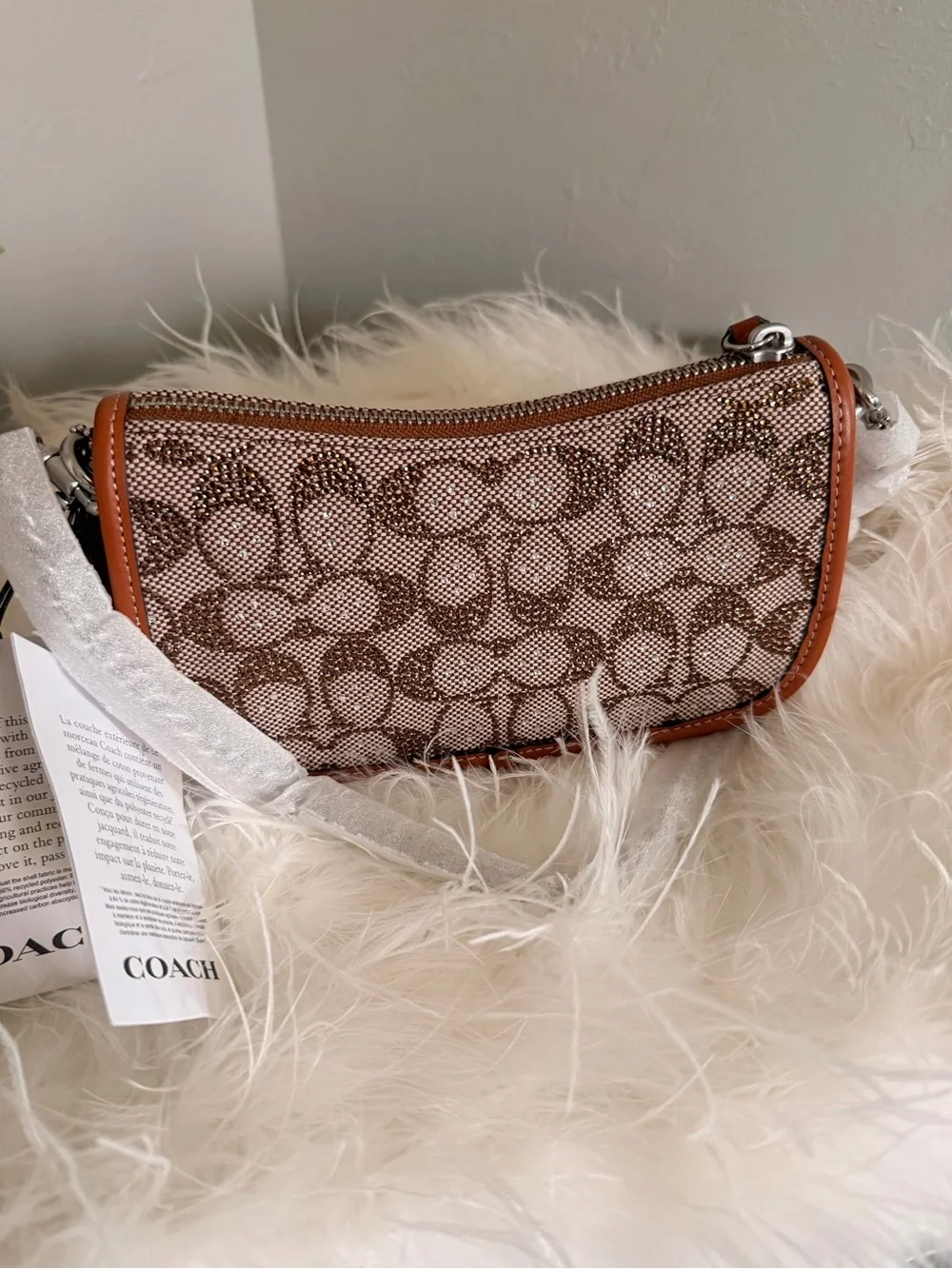 Coach Swinger 20 bag in crystal signature bag